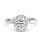 Oval Halo Engagement Ring