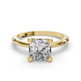Cushion Halo Engagement Ring