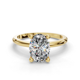 Oval Halo Engagement Ring