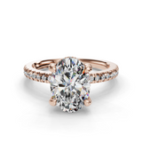 Oval Halo Engagement Ring
