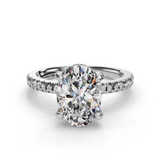 Oval Halo Engagement Ring