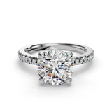 Round Halo Engagement Ring