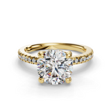 Round Halo Engagement Ring