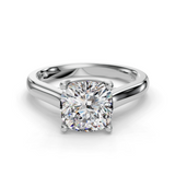 Cushion Solitaire Engagement Ring