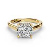 Cushion Solitaire Engagement Ring