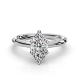 Marquise Solitaire Engagement Ring