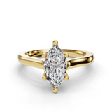 Marquise Solitaire Engagement Ring