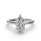 Marquise Solitaire Engagement Ring