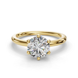 Round Solitaire Engagement Ring
