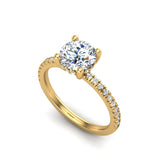 Gabriella Pave Hidden Halo Engagement Ring