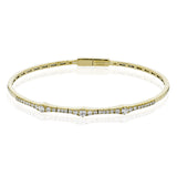 Bangle in 18k Gold with Diamonds