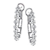 Hoop Earrings in 18k Gold with Diamonds