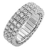 Anniversary Ring in 18k Gold with Diamonds