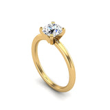 Leah 4 Prong Solitaire Engagement Ring