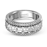 Anniversary Ring In 18k Gold With Diamonds - Simon G. Jewelry