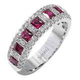 Anniversary Ring in 18k Gold with Diamonds - Simon G. Jewelry