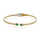 Bangle in 18k Gold with Diamonds - Simon G. Jewelry