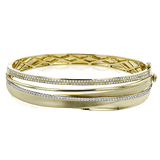 Bangle in 18K Gold with Diamonds