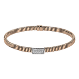 Bangle in 18K Gold with Diamonds - Simon G. Jewelry