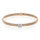 Bangle in 18k Gold with Diamonds - Simon G. Jewelry