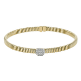 Bangle in 18k Gold with Diamonds - Simon G. Jewelry