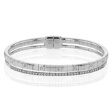 Bangle in 18k Gold with Diamonds - Simon G. Jewelry