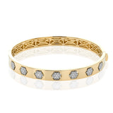 BANGLE IN 18K GOLD WITH DIAMONDS - Simon G. Jewelry