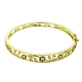 Bangle in 18k Gold with Diamonds - Simon G. Jewelry