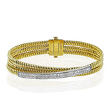Bangle in 18k Gold with Diamonds - Simon G. Jewelry