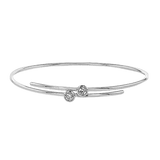 Bangle in 18k Gold with Diamonds - Simon G. Jewelry