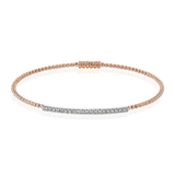 Beaded Bangle in 18k Gold with Diamonds - Simon G. Jewelry
