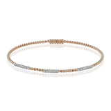 Beaded Bangle in 18k Gold with Diamonds - Simon G. Jewelry