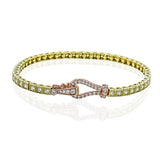 Buckle Bracelet in 18k Gold with Diamonds - Simon G. Jewelry