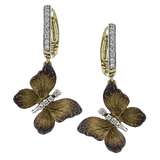 Butterfly Earrings in 18k Gold with Diamonds - Simon G. Jewelry