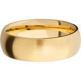 14K Yellow Gold + Satin Finish