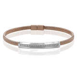 Cable Bangle in 18k Gold with Diamonds - Simon G. Jewelry