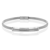 Cable Bangle in 18k Gold with Diamonds - Simon G. Jewelry