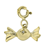 Candy Charm in 14k Gold with Diamonds - Simon G. Jewelry