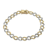 Chain Link Bracelet in 18k Gold with Diamonds - Simon G. Jewelry