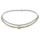 Choker in 18k Gold with Diamonds - Simon G. Jewelry