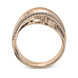 Clio Fashion Ring In 18k Gold With Diamonds - Simon G. Jewelry