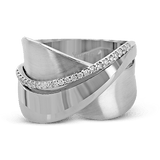 Clio Fashion Ring In 18k Gold With Diamonds - Simon G. Jewelry