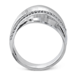 Clio Fashion Ring In 18k Gold With Diamonds - Simon G. Jewelry