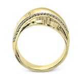 Clio Fashion Ring In 18k Gold With Diamonds - Simon G. Jewelry