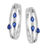 Color Earrings in 18k Gold with Diamonds - Simon G. Jewelry