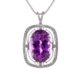 COLOR PENDANT IN 18K GOLD WITH DIAMONDS - Simon G. Jewelry