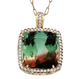 Color Pendant in 18k Gold with Diamonds - Simon G. Jewelry