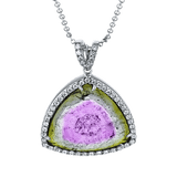 Color Pendant in 18k Gold with Diamonds - Simon G. Jewelry