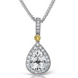 Color Pendant in 18k Gold with Diamonds - Simon G. Jewelry