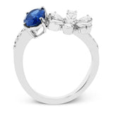 Color Ring in 18k Gold with Diamonds - Simon G. Jewelry